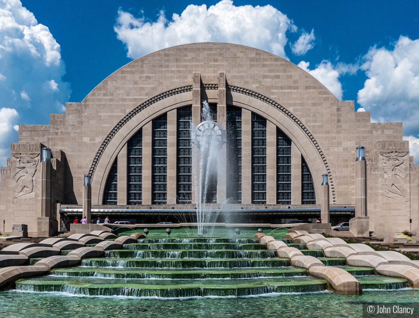 1930's Union Terminal, Cincinnati by John Clancy