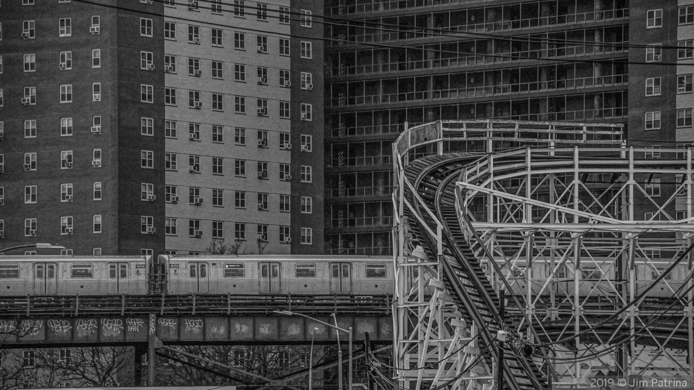 After the crowds leave - Coney Island by Jim Patrina