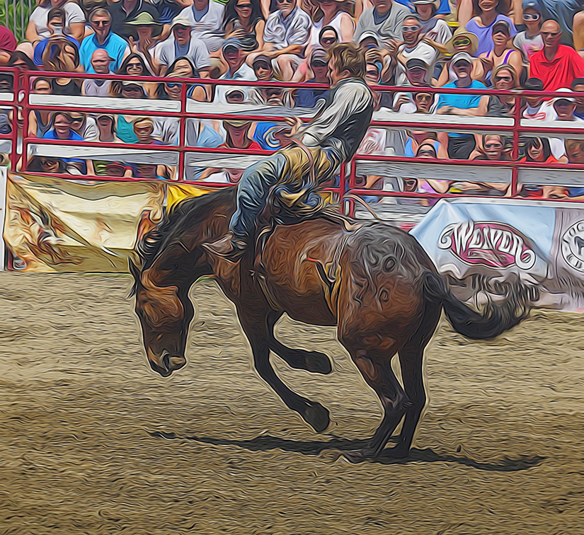 Airbrushed Rider by Richard Busch