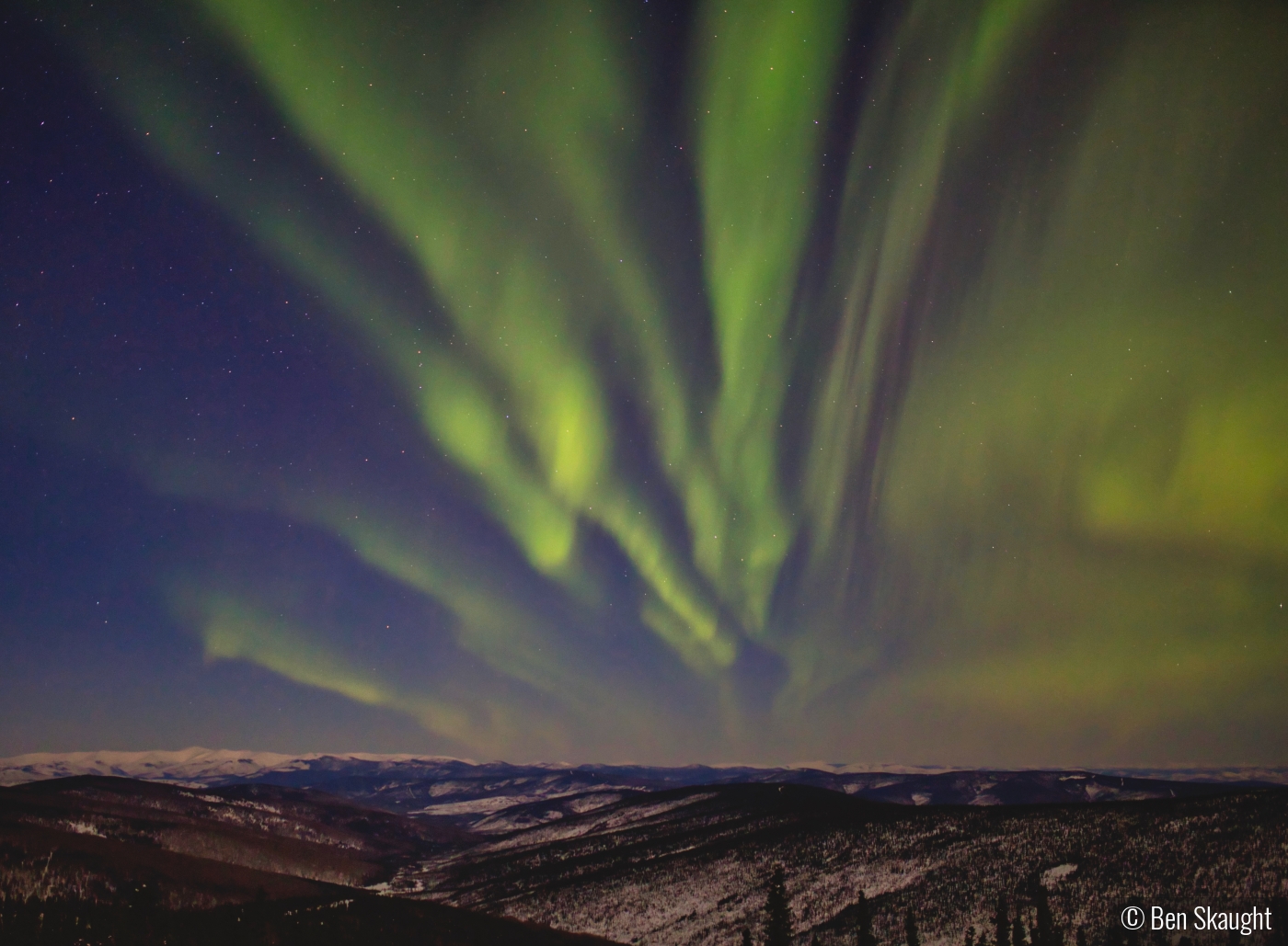 Aurora Spans the Horizon by Ben Skaught