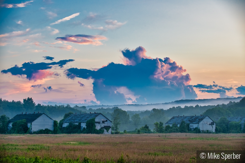 Barn Sunset by Mike Sperber