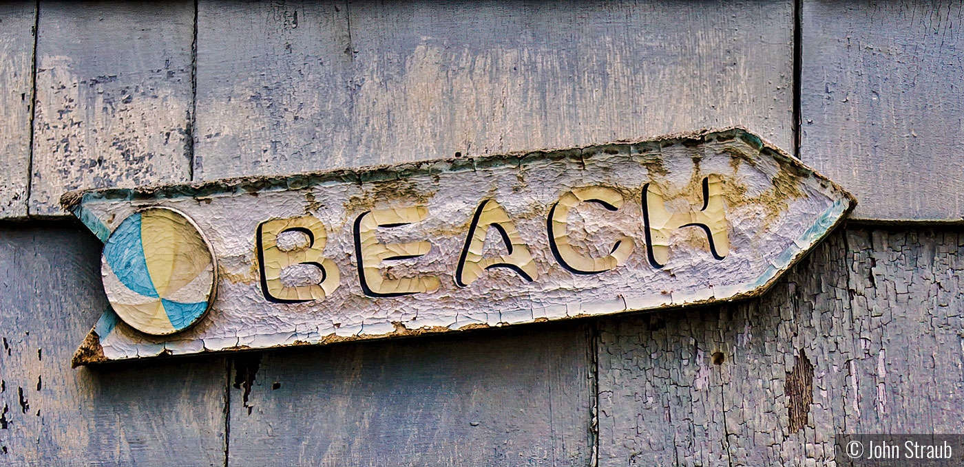 Battered Beacon to the Beach by John Straub