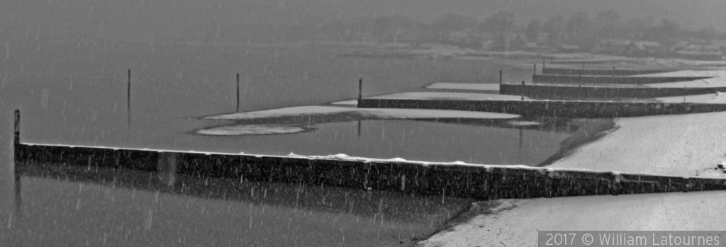 Beach in a Snowstorm by William Latournes