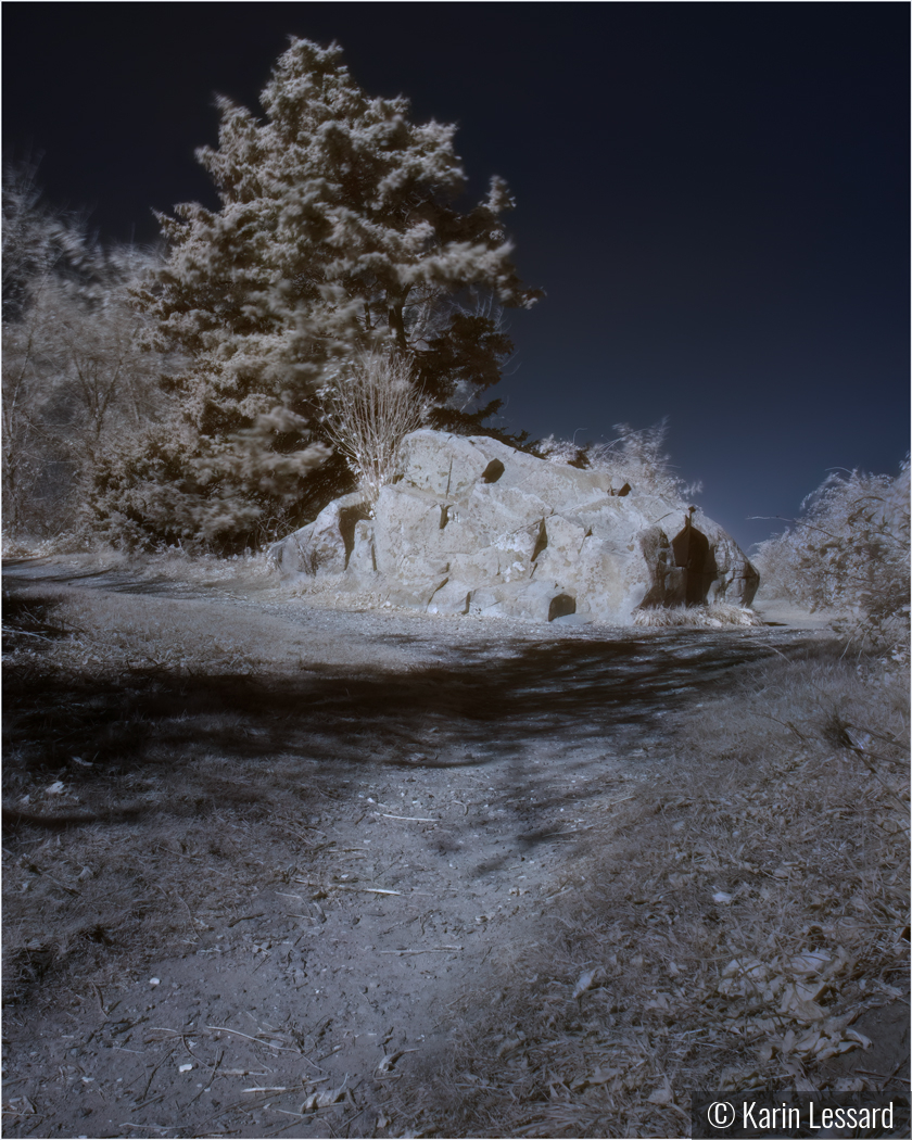 Big Glacial Rock (Infrared) by Karin Lessard