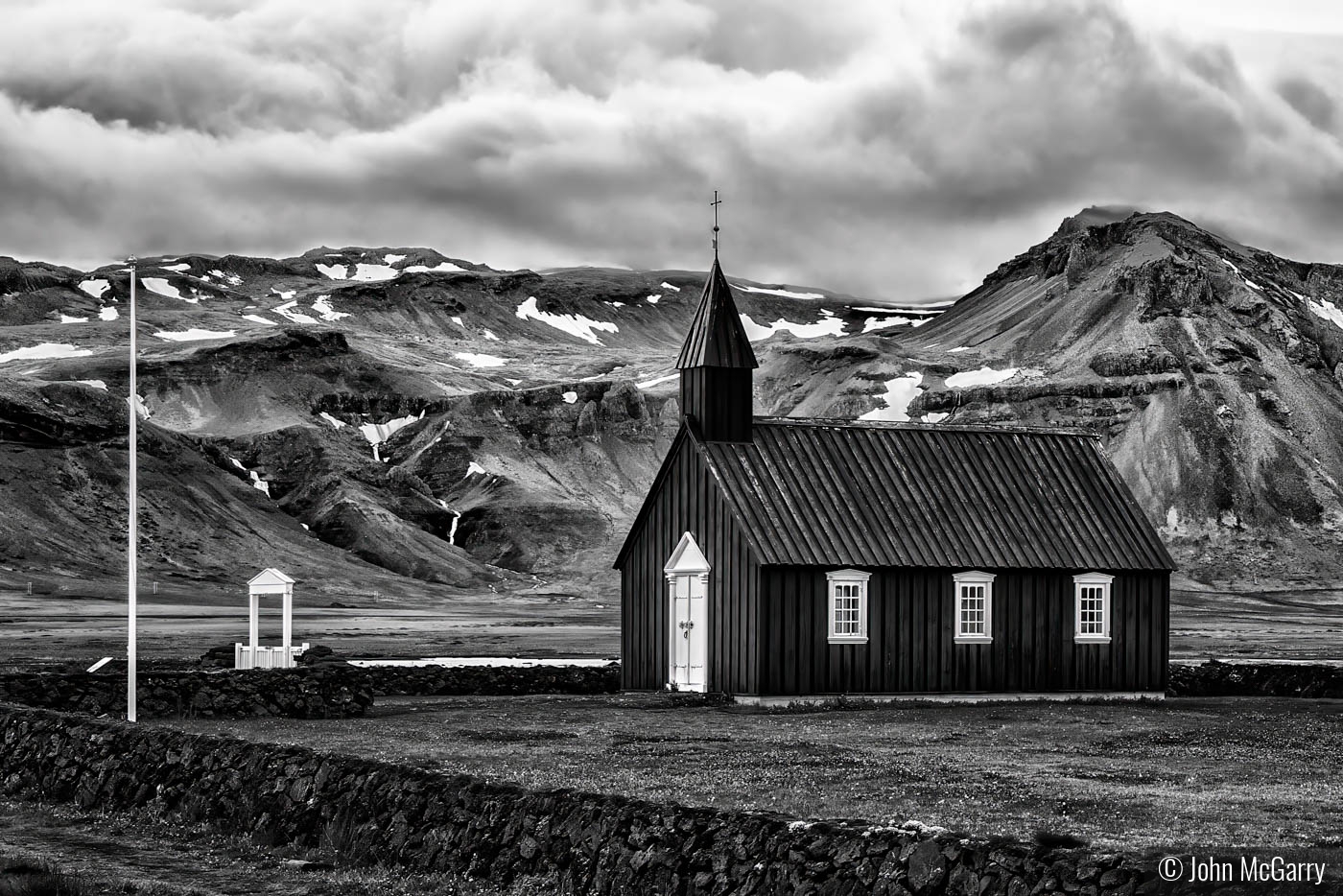 Black Church in Black and White by John McGarry