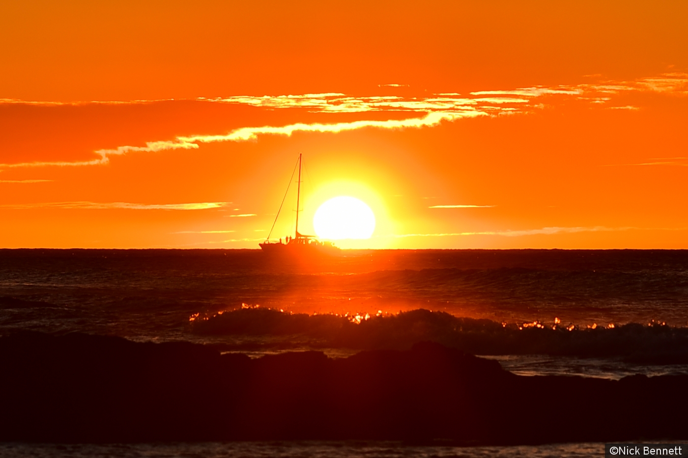 Boating into the Sunset by Nick Bennett