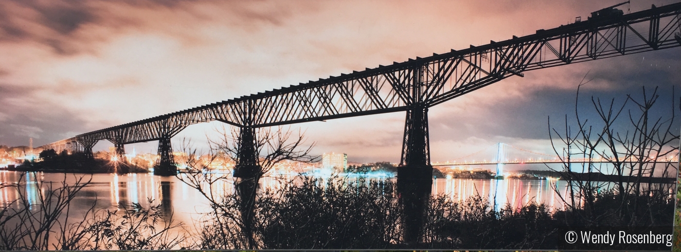 Bridge over Hudson in Poughkeepsie by Wendy Rosenberg