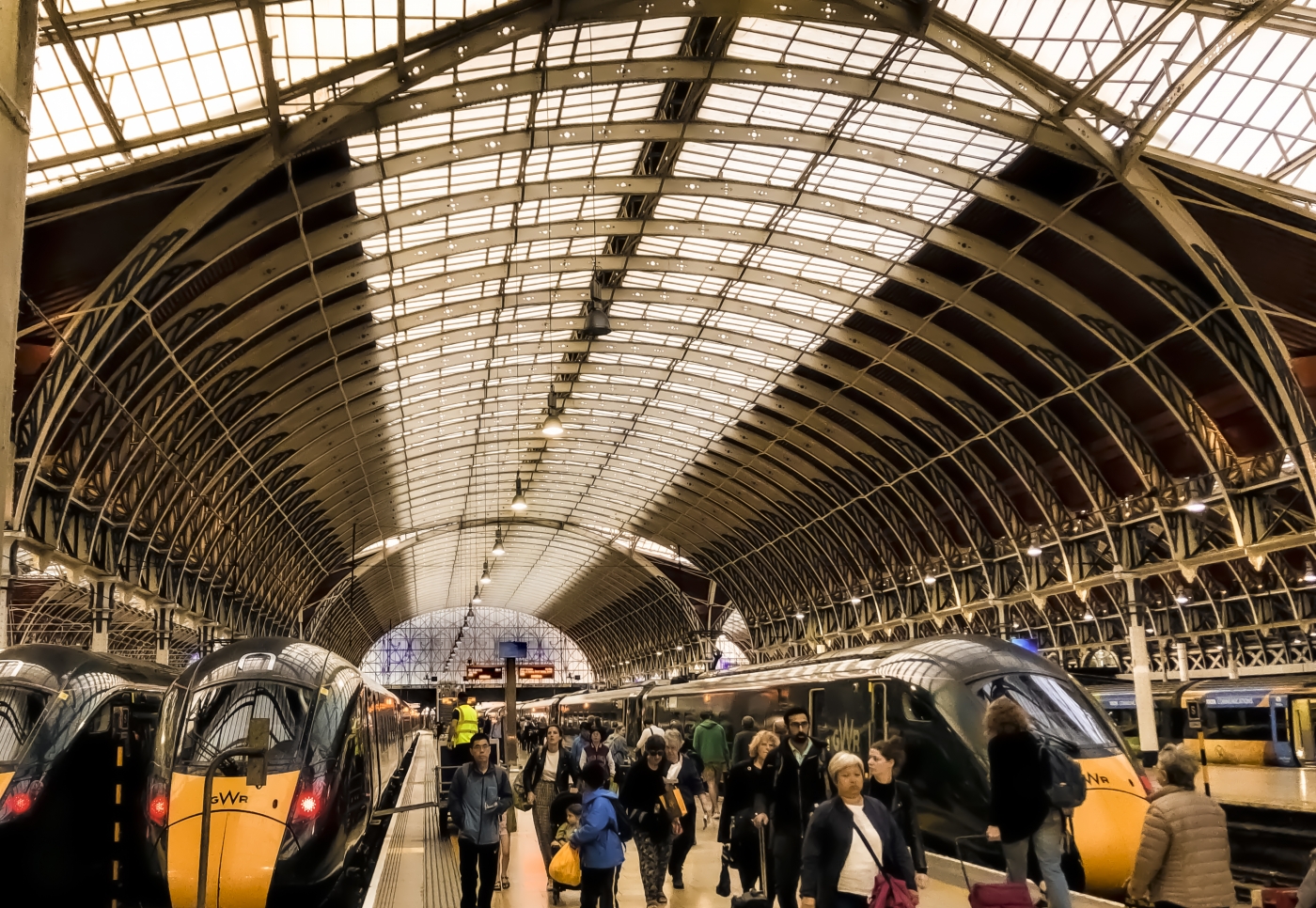 Bustling Paddington Station by Pamela Carter