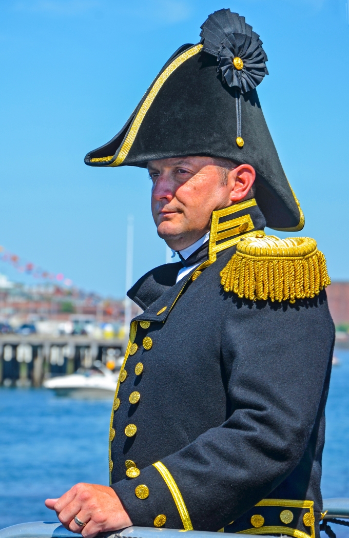 Captain Of Old Ironsides At His Starboard Duty Station by Louis Arthur Norton