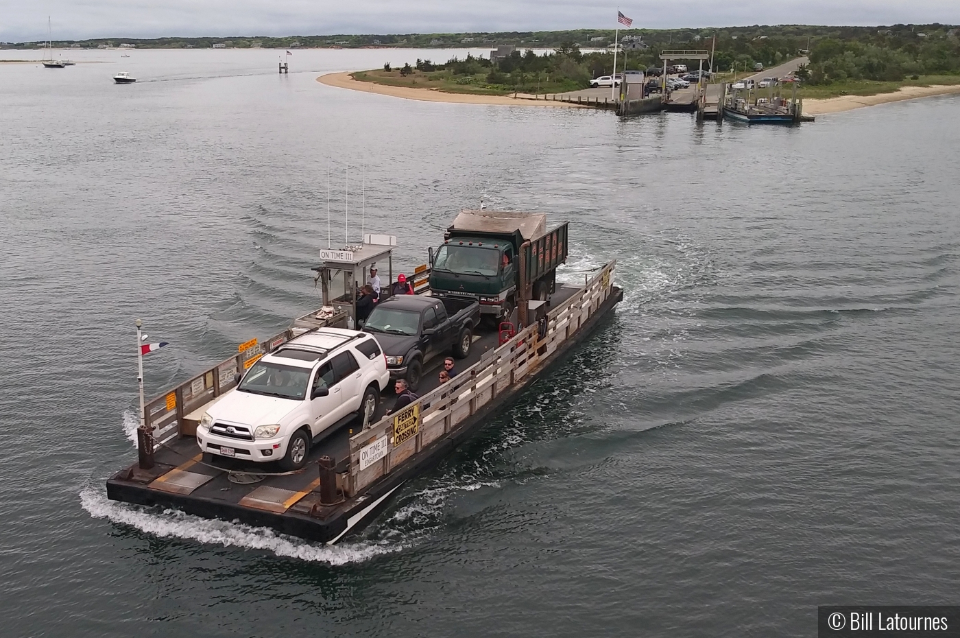 Chappy Ferry Marthas Vineyard by Bill Latournes