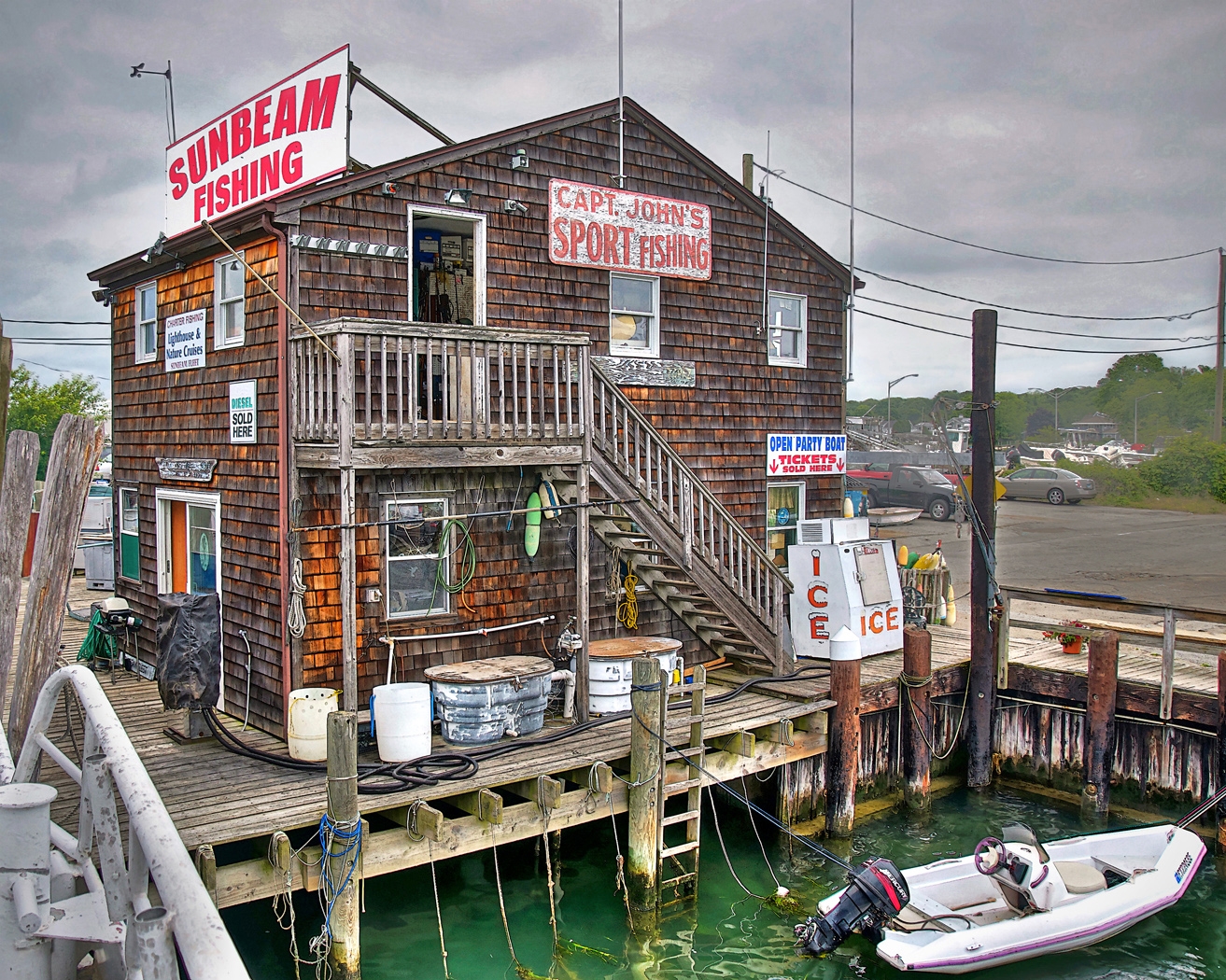 Comical Fishing Store by Dolph Fusco