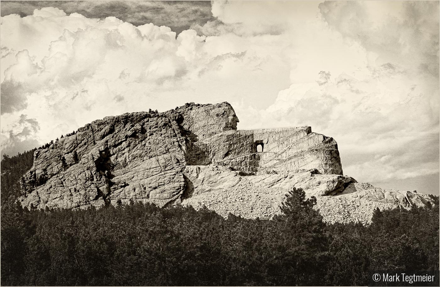 Crazy Horse Monument by Mark Tegtmeier