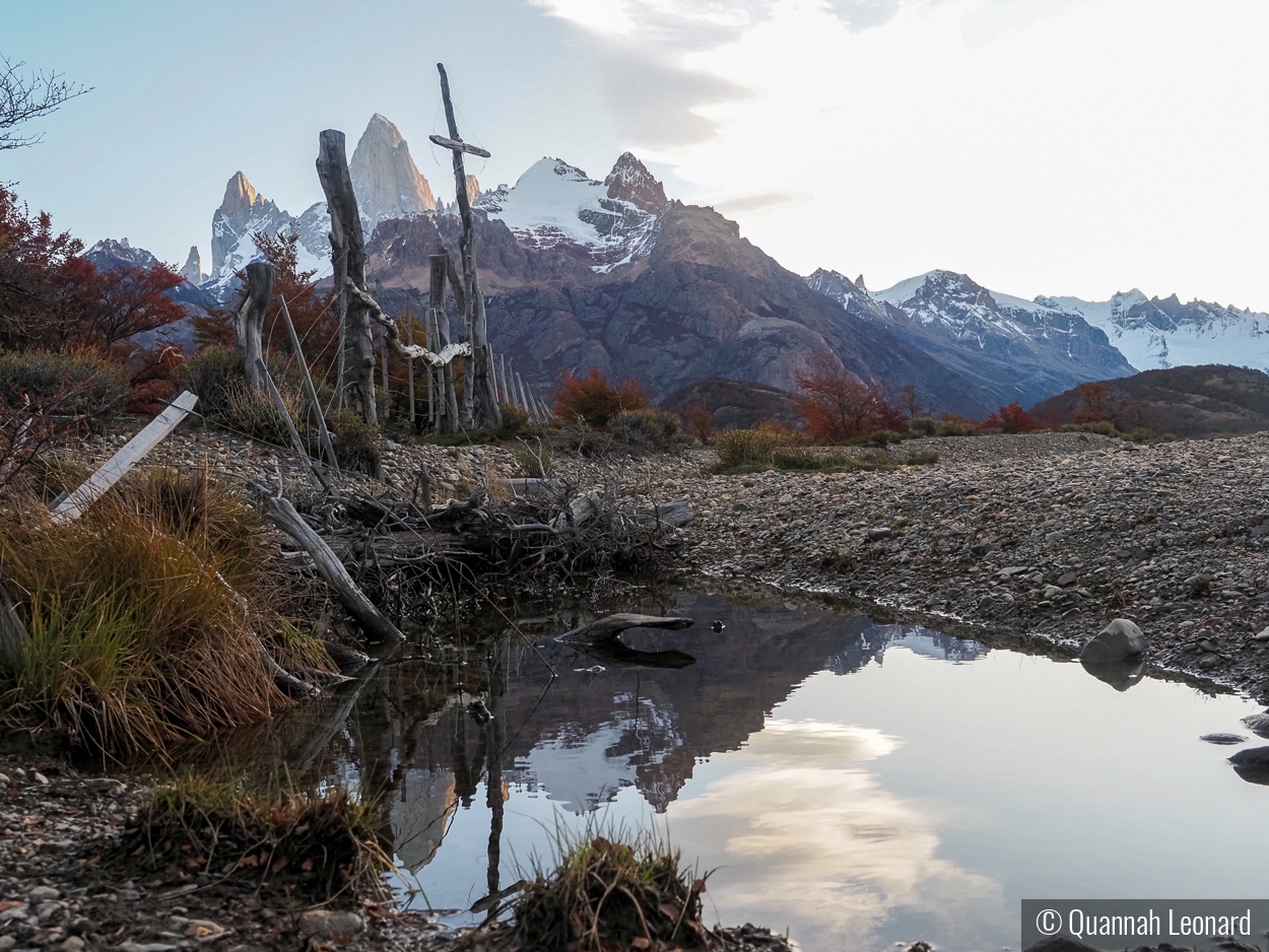 Cross in El Chalten by Quannah Leonard