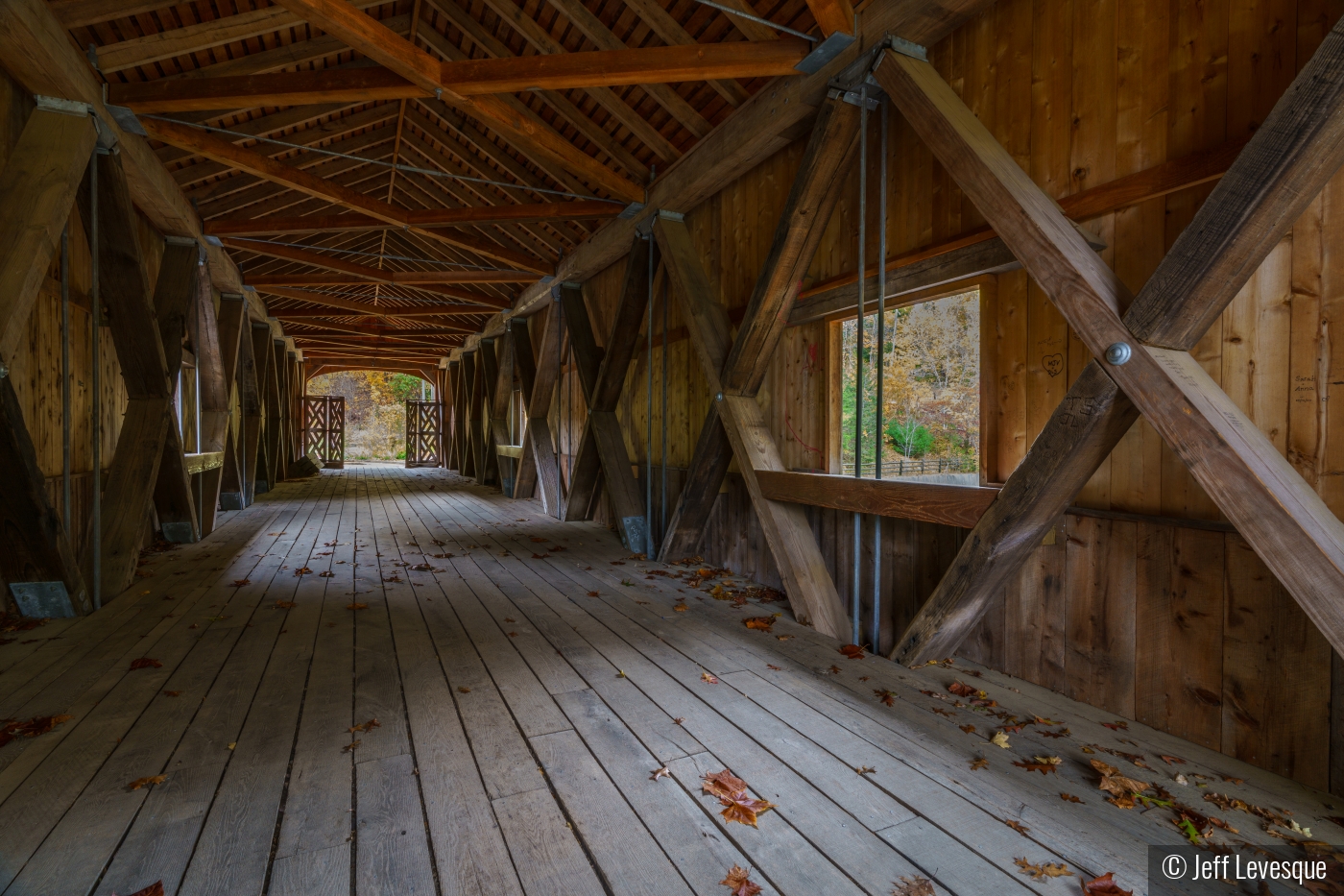 Crossing Comstock Bridge by Jeff Levesque