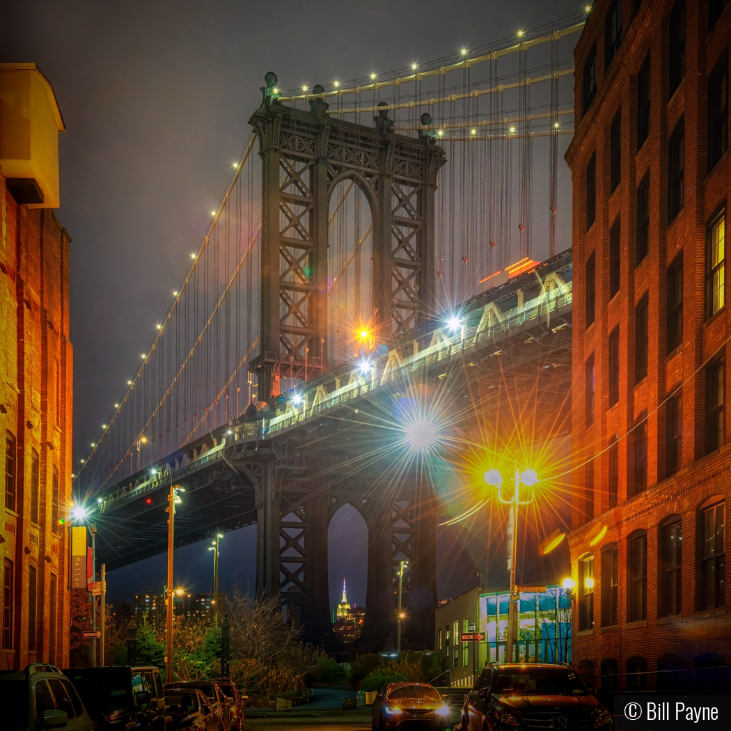 DUMBO after sundown by Bill Payne