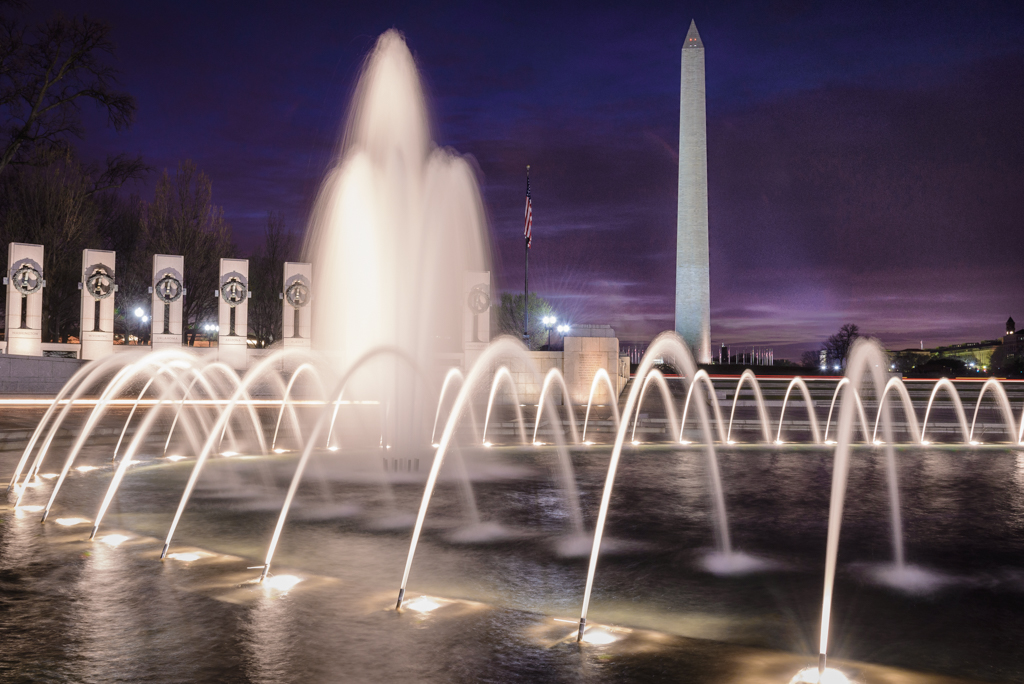 Dawn At The World War II Veterans Memorial by Bill Payne