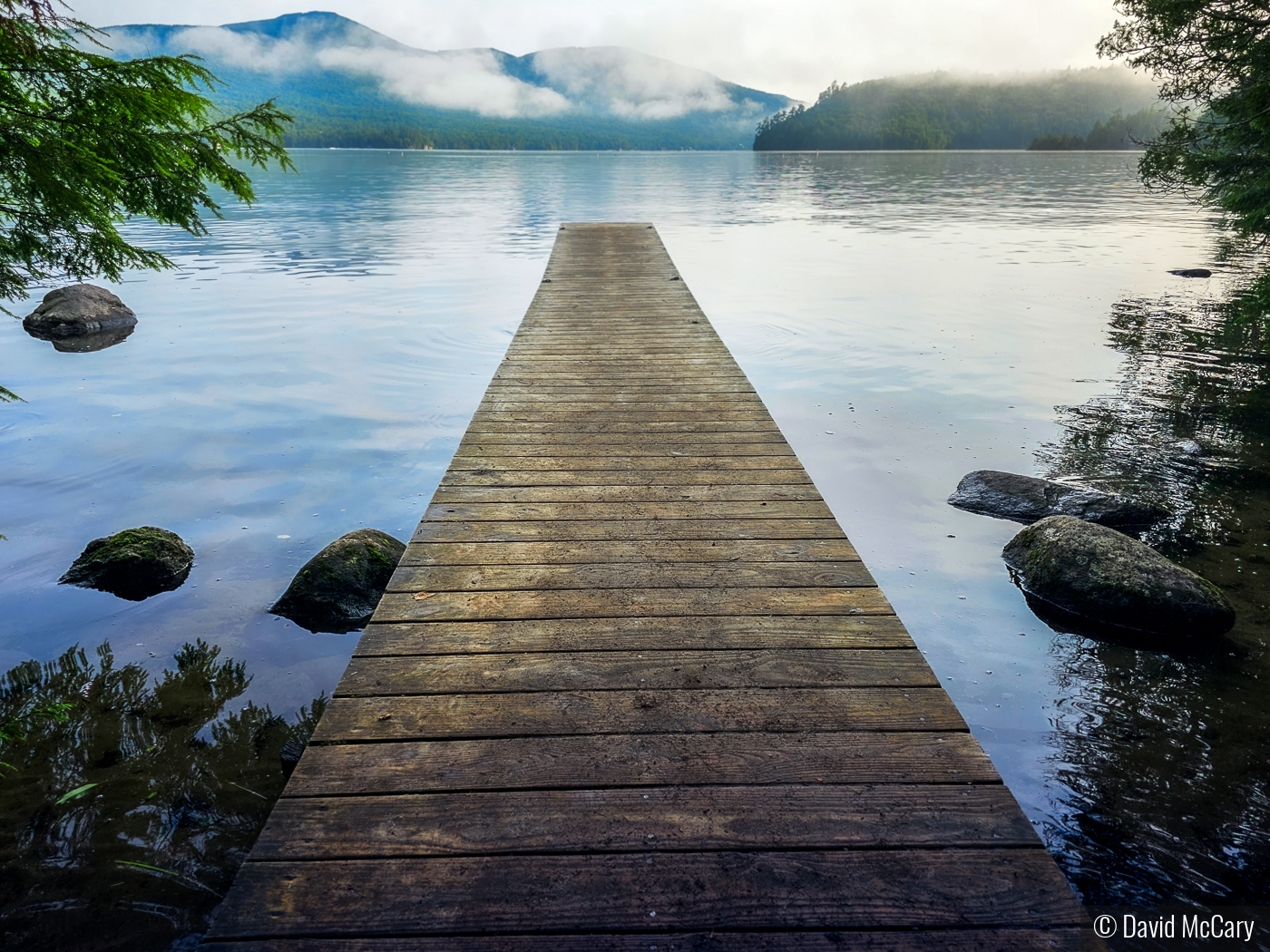 Dock on Placid Lake by David McCary