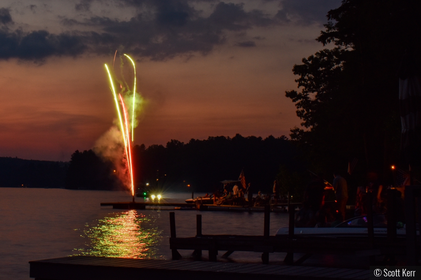 Family 4th at the lake by Scott Kerr