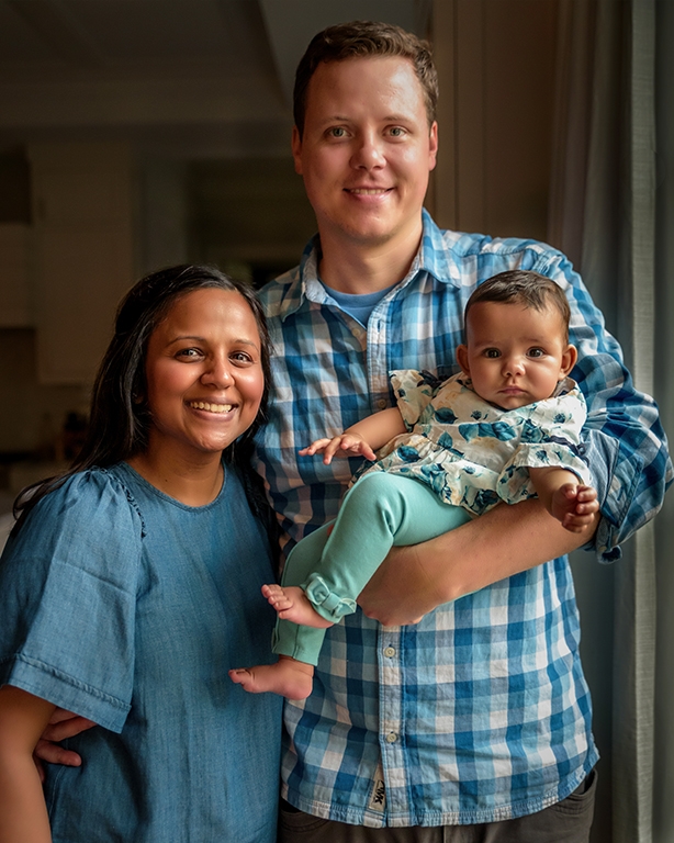 Family by the Kitchen Door by John Straub