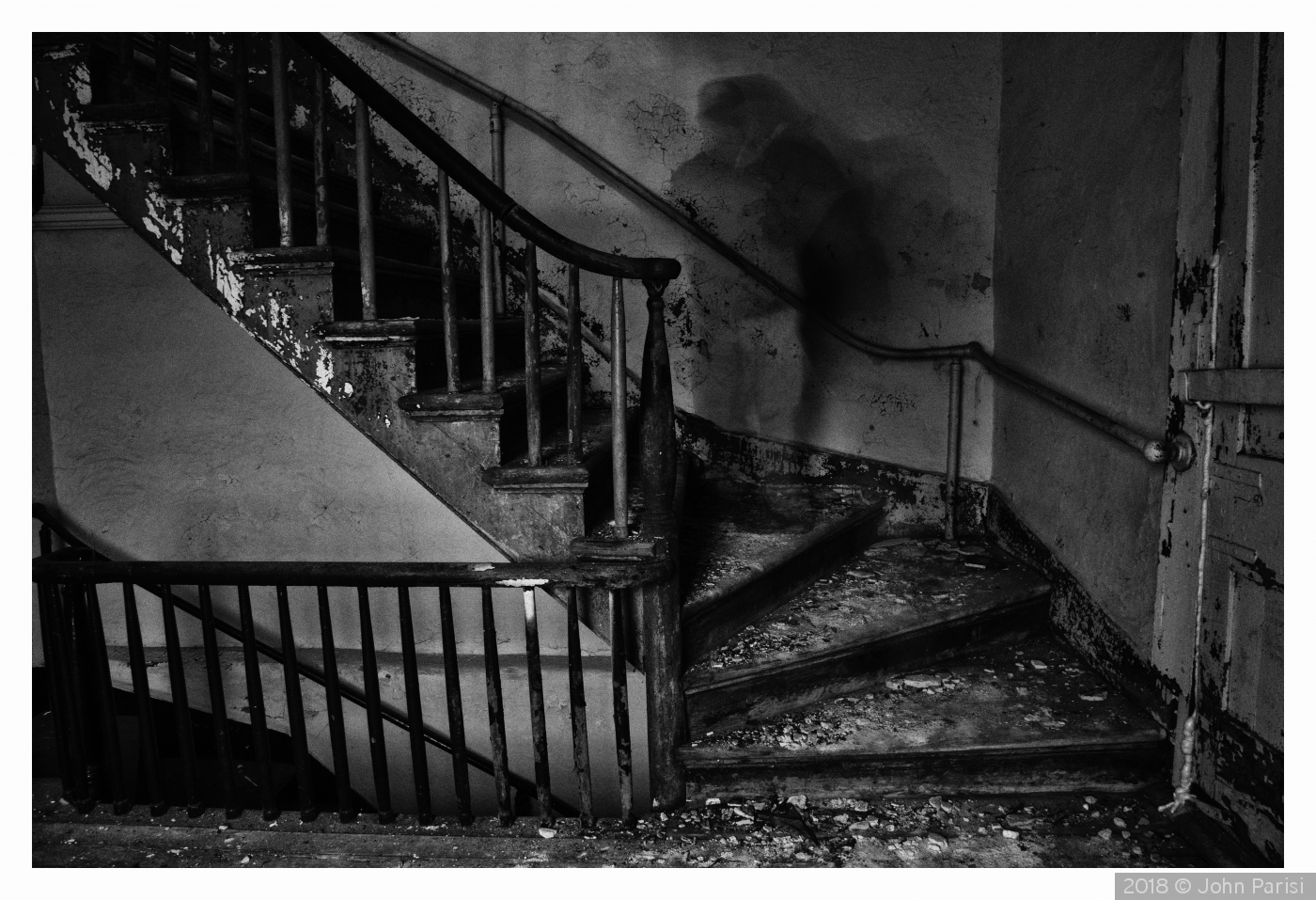 ghost in the stairway by John Parisi