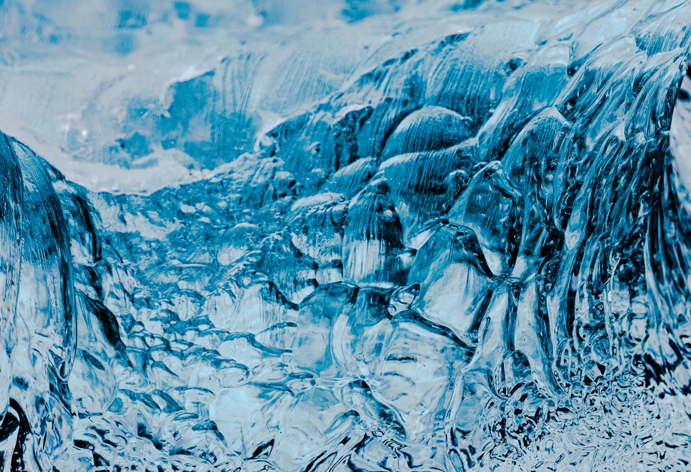 Glacier Ice Abstract by Peter Rossato