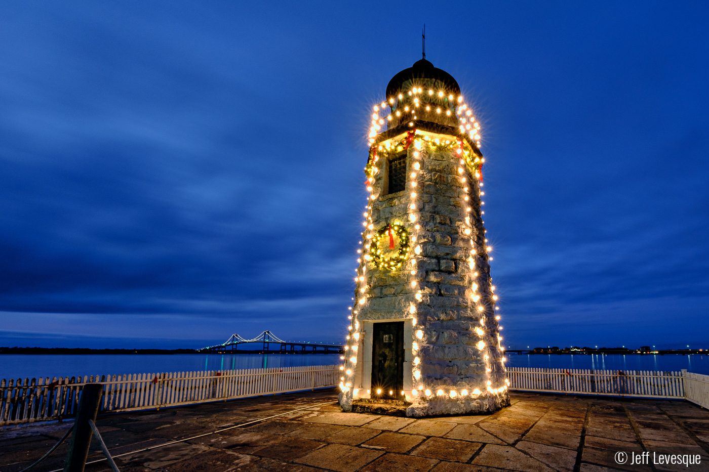 Goat Island Light Holiday by Jeff Levesque