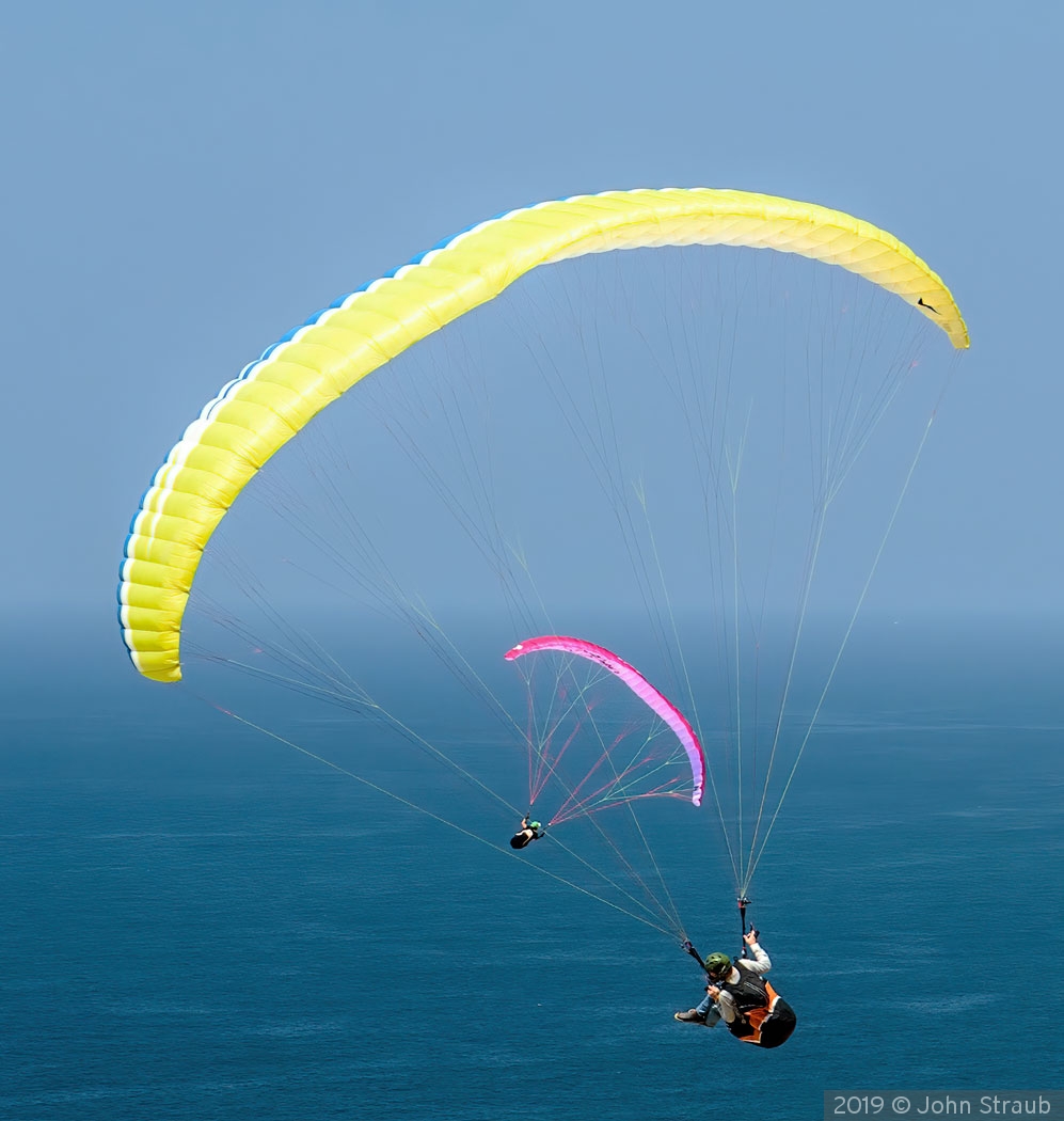 Harmonious Hang Gliding Off Torrey Pines by John Straub