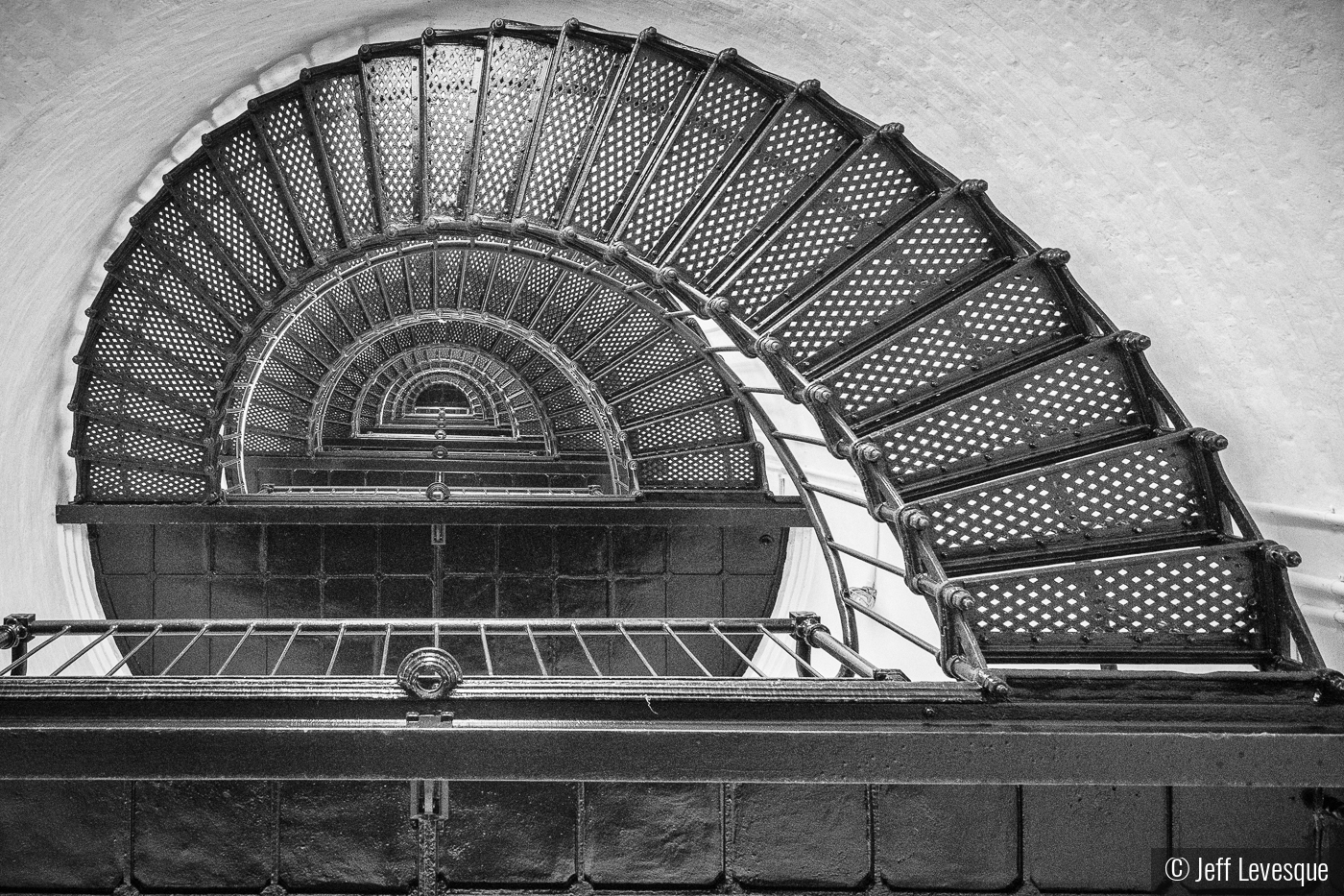 Inside Bodie Lighthouse by Jeff Levesque