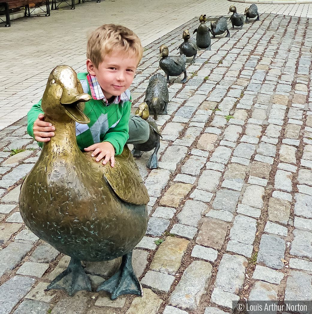 Make Way For The Ducklings In Moscow by Louis Arthur Norton