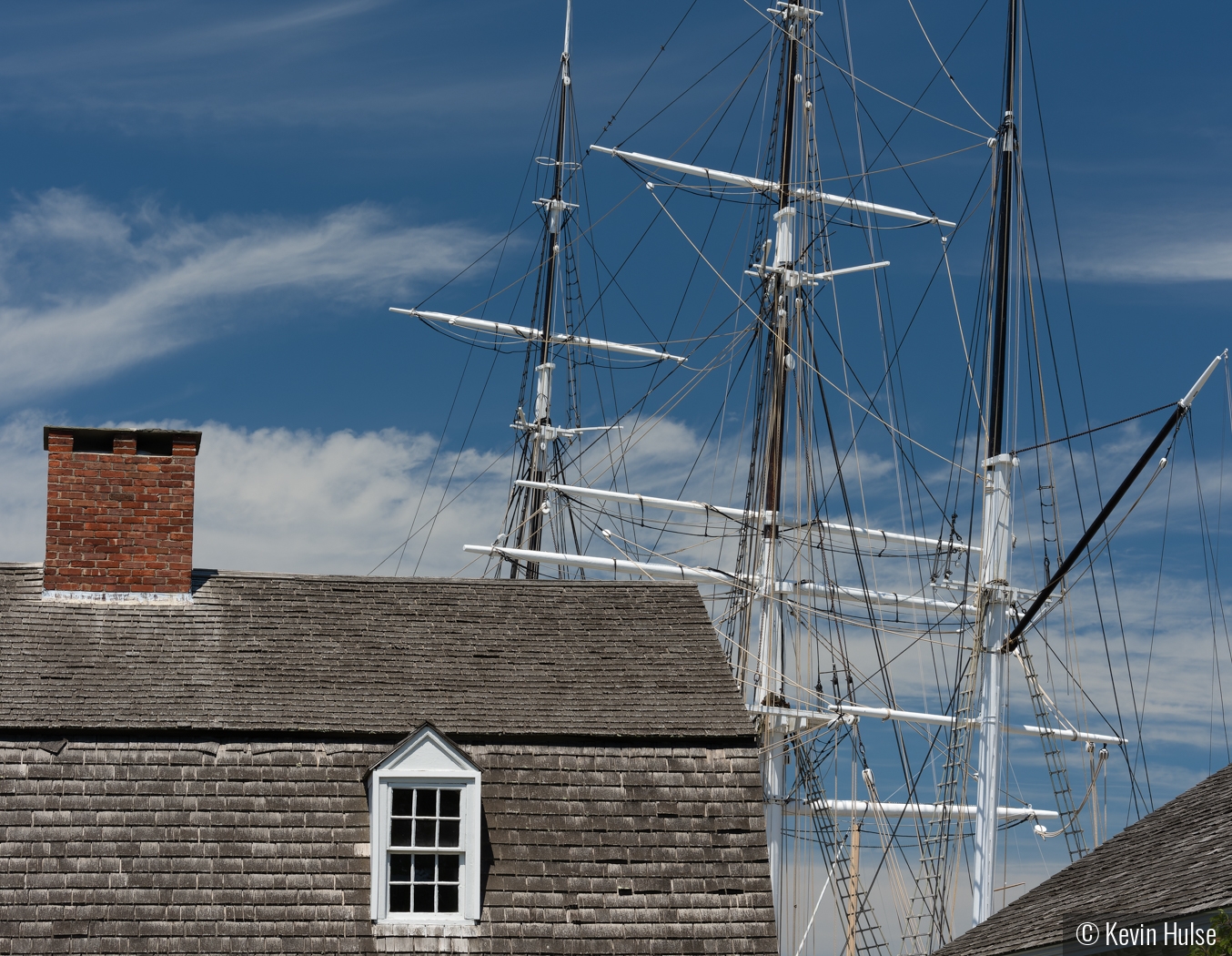 Mast of the Charles W. Morgan by Kevin Hulse