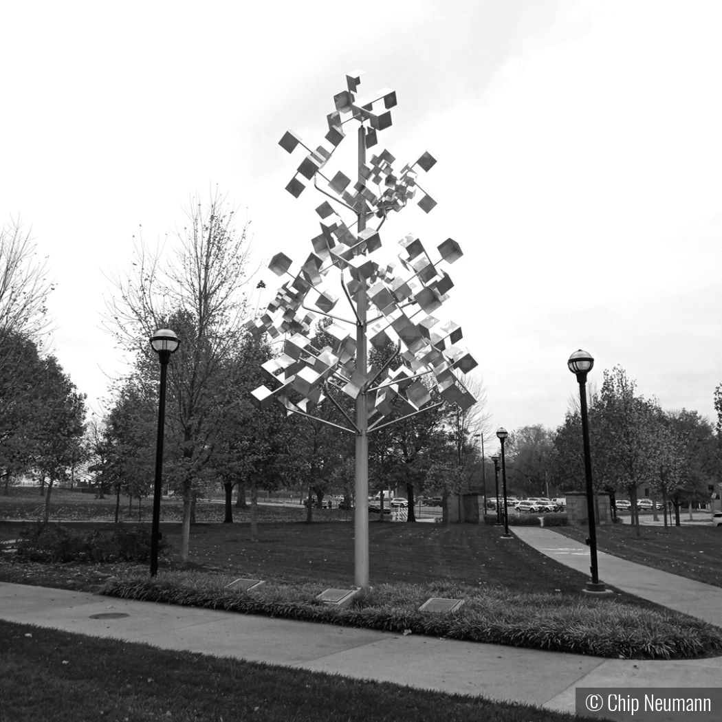 Modern Tree Sculpture in Columbus OH by Chip Neumann