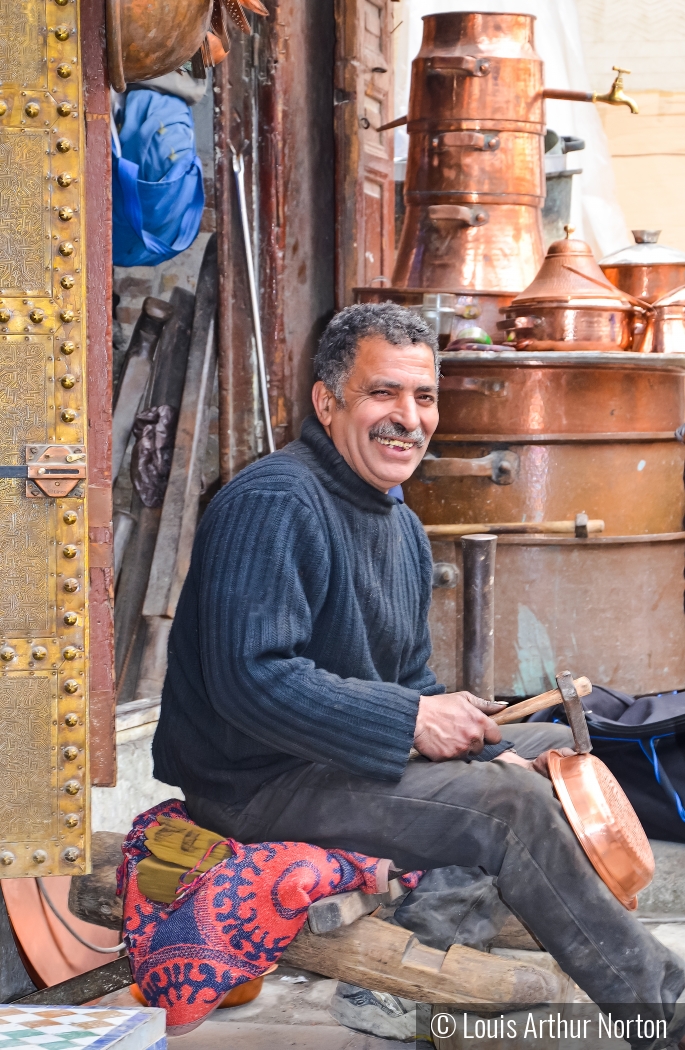 Moroccan  CopperSmith by Louis Arthur Norton