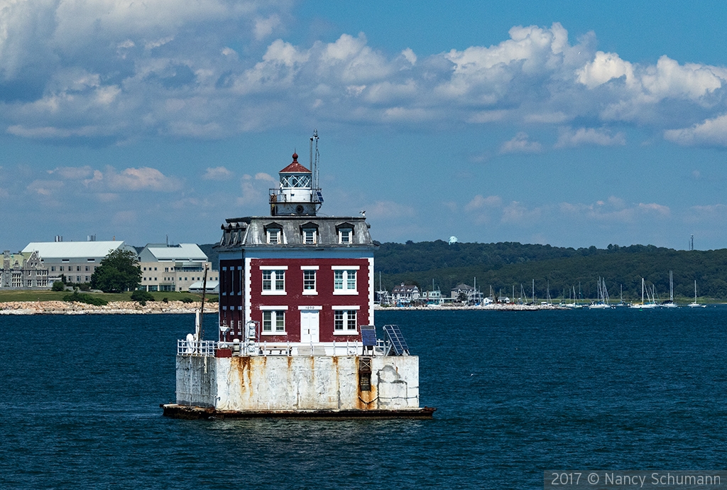 New London Ledge Lighthouse by Nancy Schumann