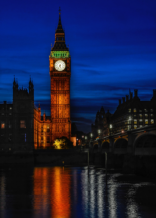 Night Time with Big Ben by Frank Zaremba