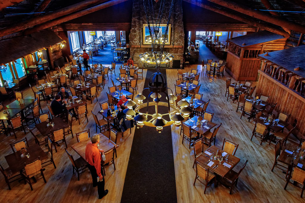 Old Faithful Lodge Dinning Room by John McGarry