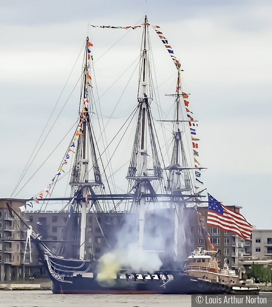 Old Ironsides Salute by Louis Arthur Norton