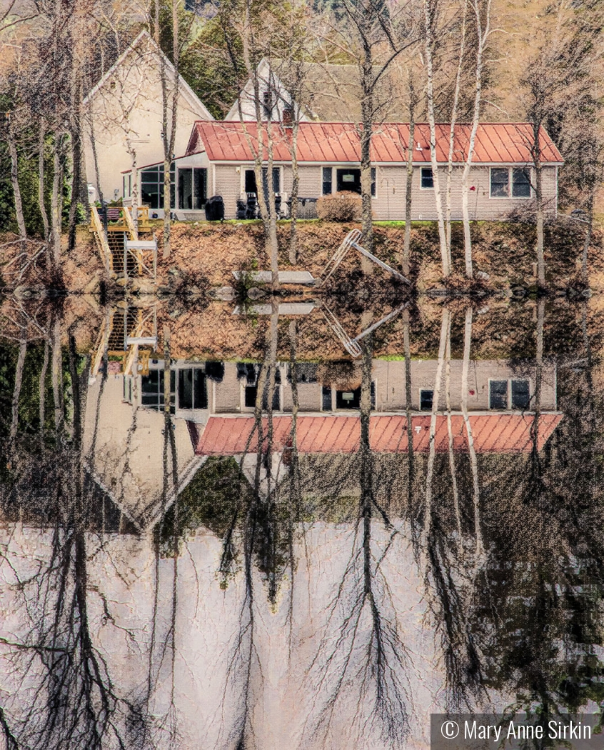 Otter Pond Reflections by Mary Anne Sirkin