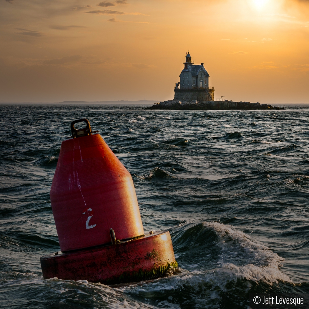 Race Rock Buoy by Jeff Levesque