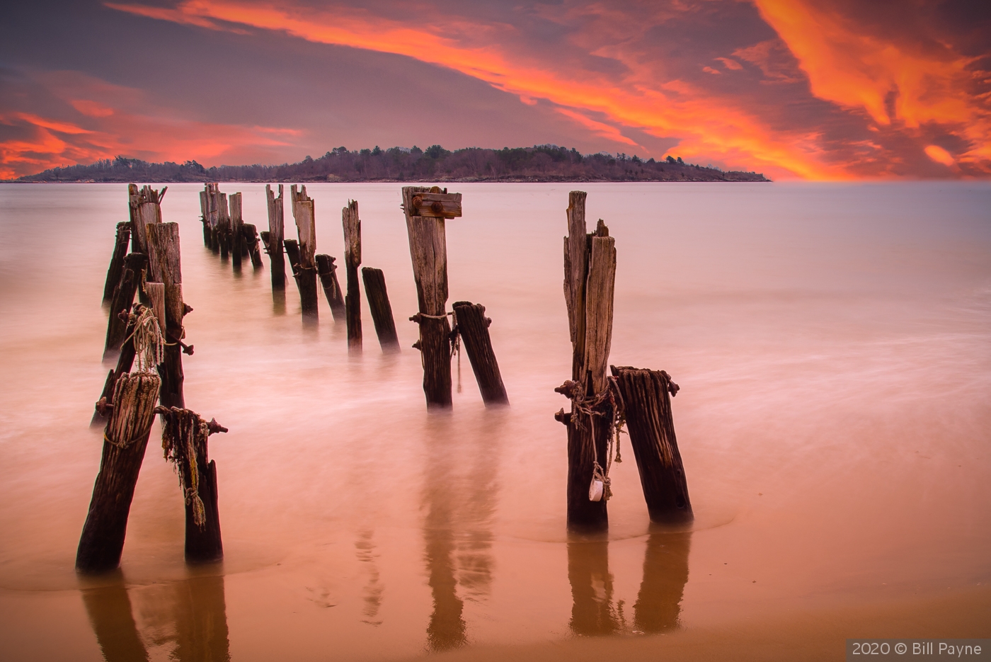 Red Glow of Sunset by Bill Payne