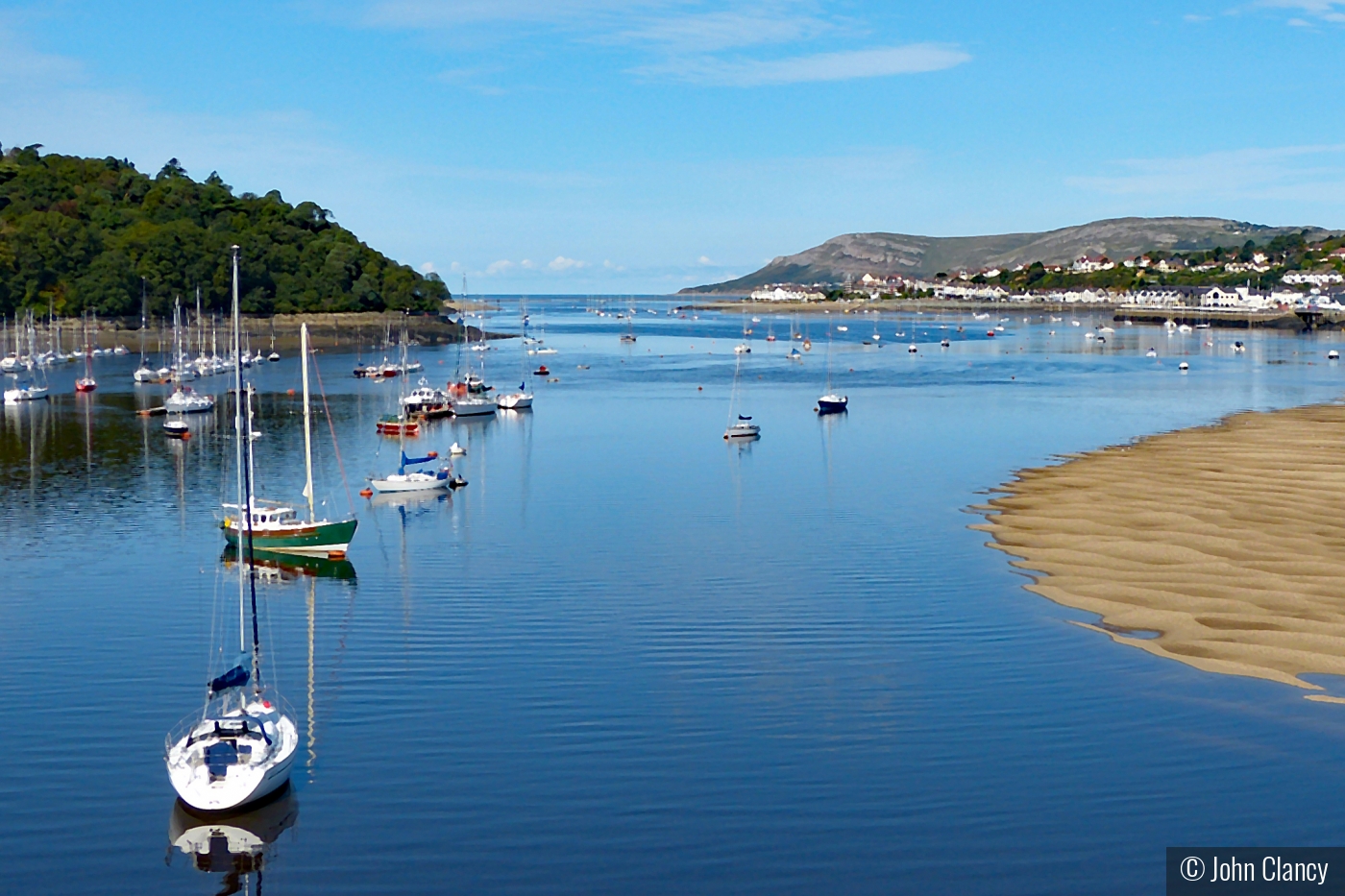 Relaxing scenic bay in Wales, UK by John Clancy