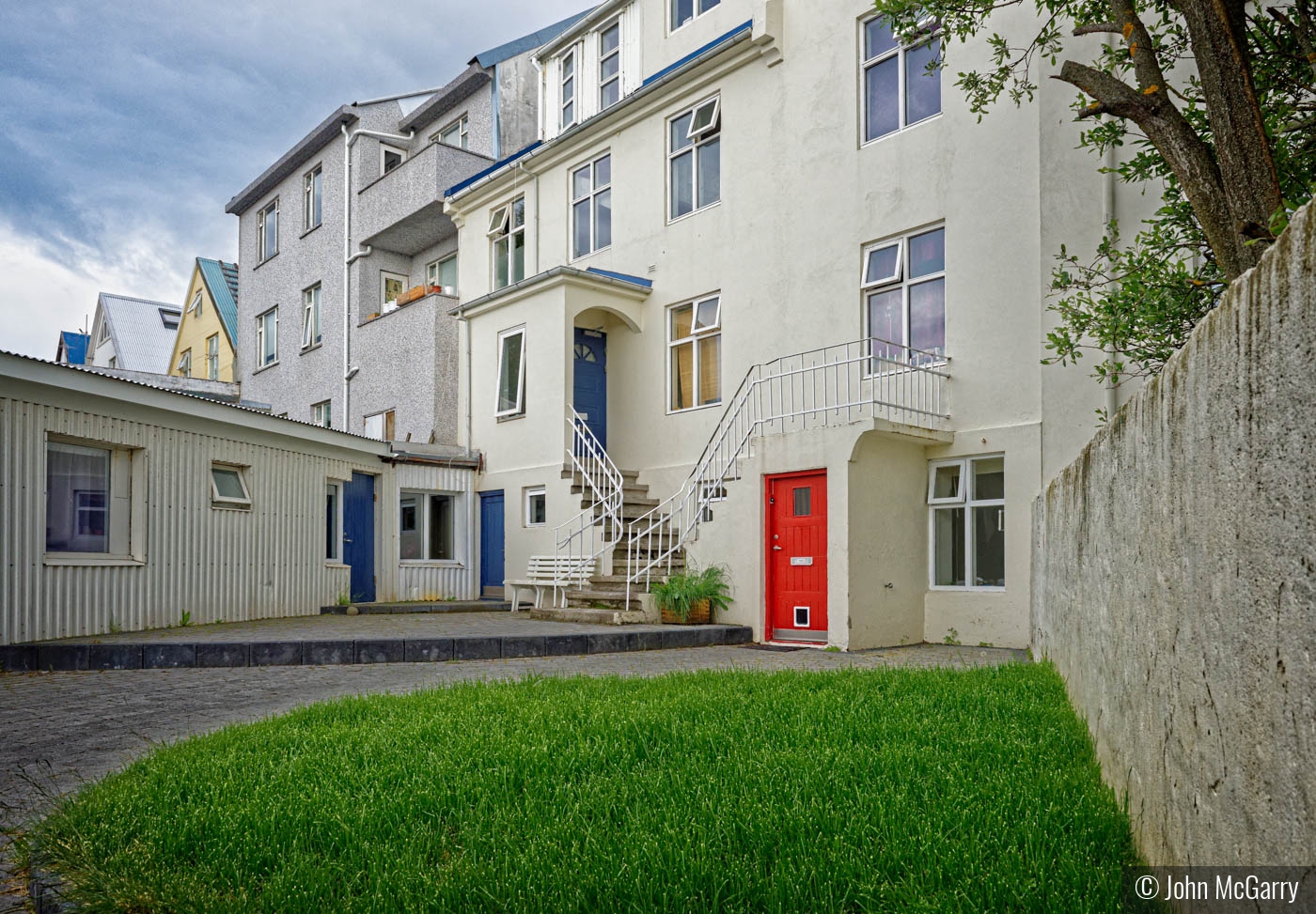 Reykjavik Courtyard by John McGarry