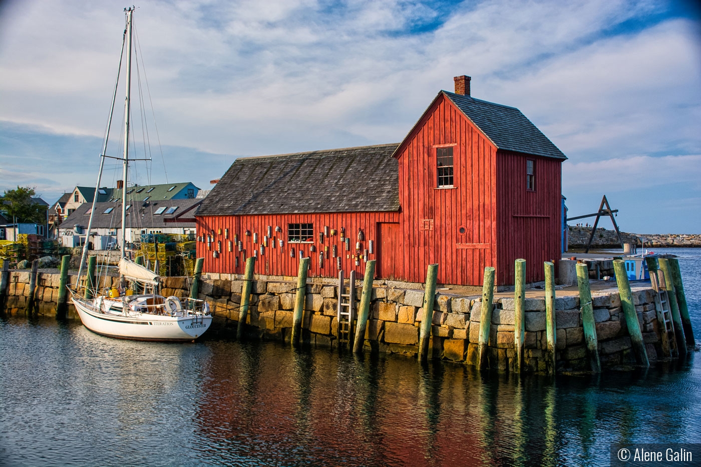 Rockport, MA Harbor by Alene Galin