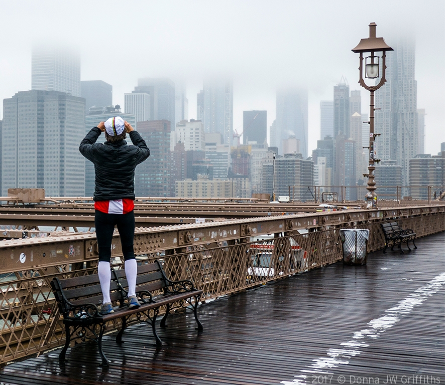 Runner Taking a Photo Break by Donna JW Griffiths