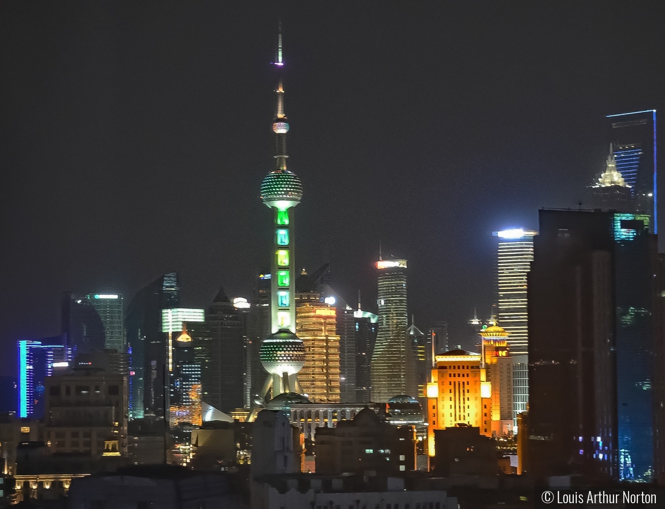 Shanghai At Night by Louis Arthur Norton