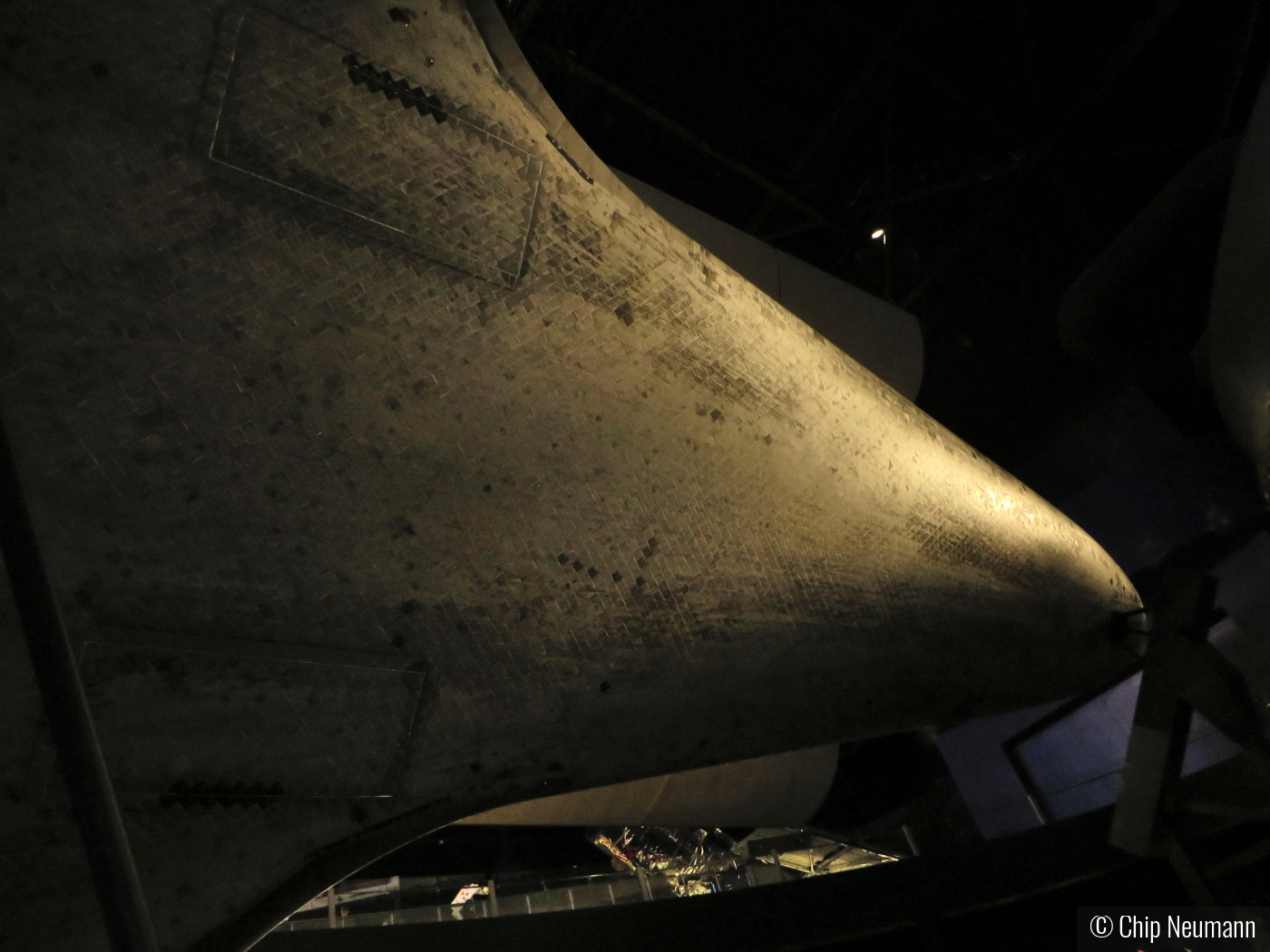 Space Shuttle Atlantis in the Cape Canaveral Nasa Exhibit Room by Chip Neumann