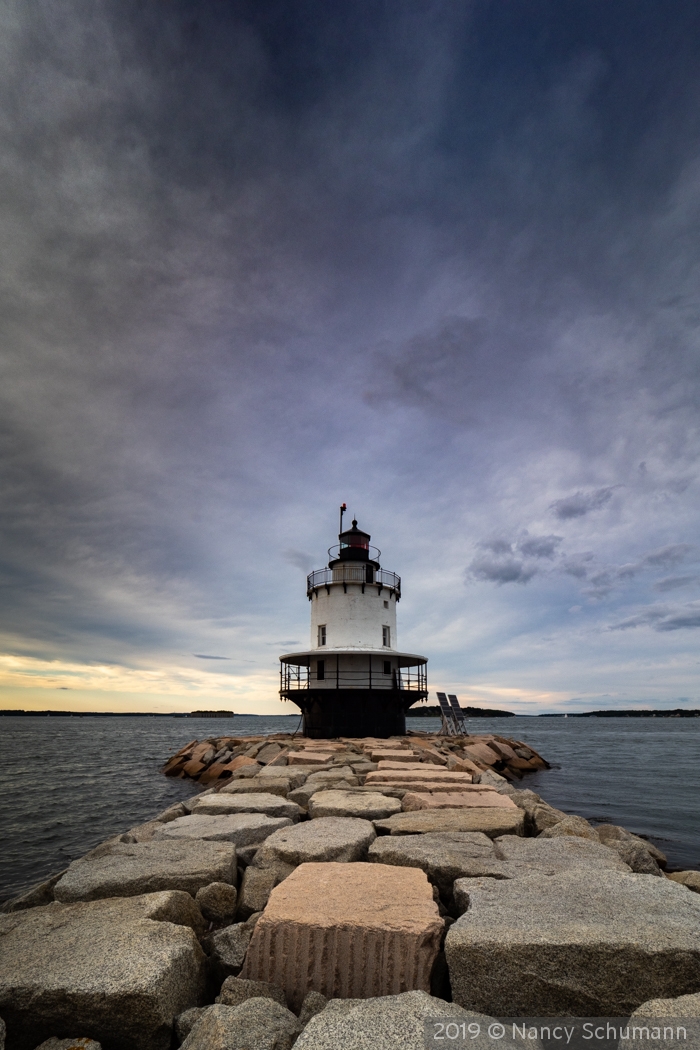 Spring Point Ledge Lighthouse, South Portland, ME by Nancy Schumann