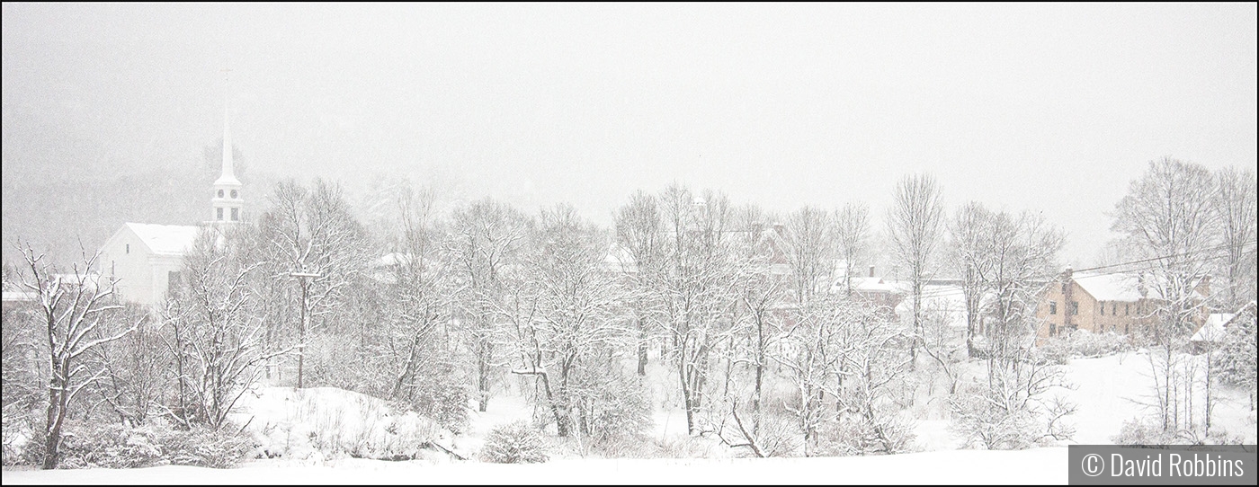 Stowe in Snow by David Robbins