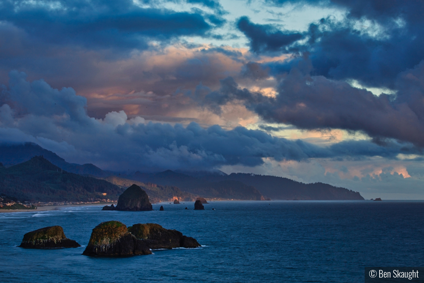 Sunset at Cannon Beach by Ben Skaught