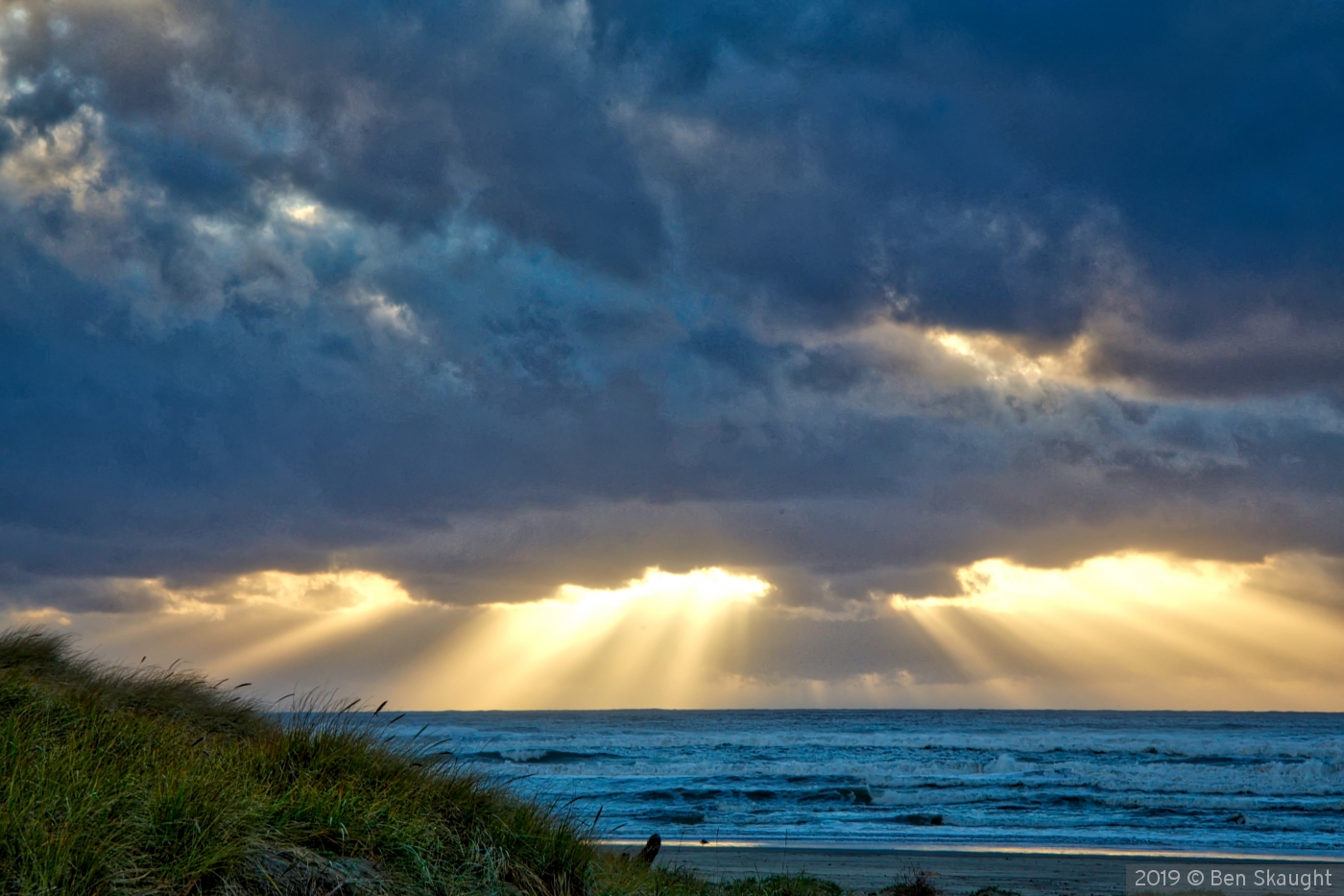 Sunset on the Pacific by Ben Skaught