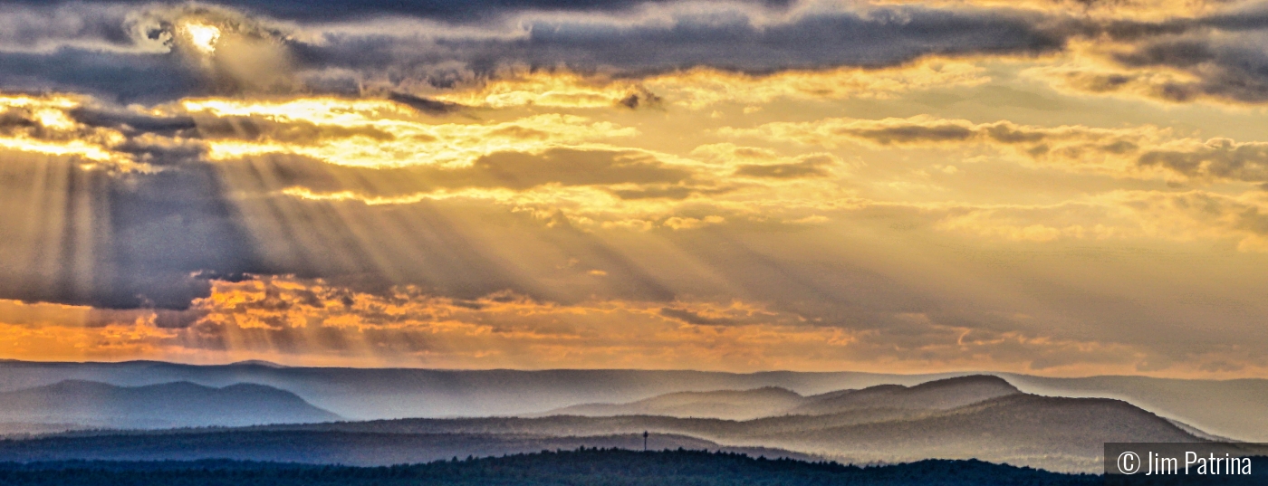 Sunset over Quabbin Reservoir by Jim Patrina